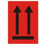 TransportSticker Diese Seite nach oben Rot, 74x105mm, paper, red