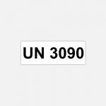 TransportSticker UN 3090 rectangular, 90x33mm, paper