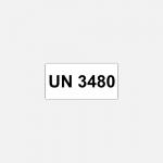 TransportSticker UN 3480 rectangular, 60x30mm, paper