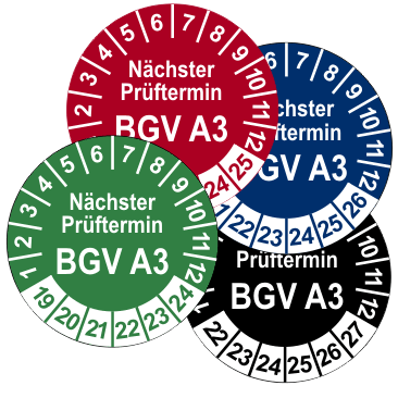ps01 Prüfplakette Standard Ø 20mm