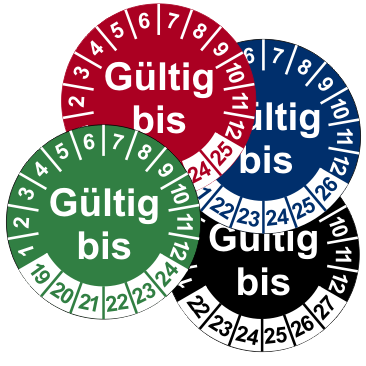 ps01 Prüfplakette Standard Ø 20mm