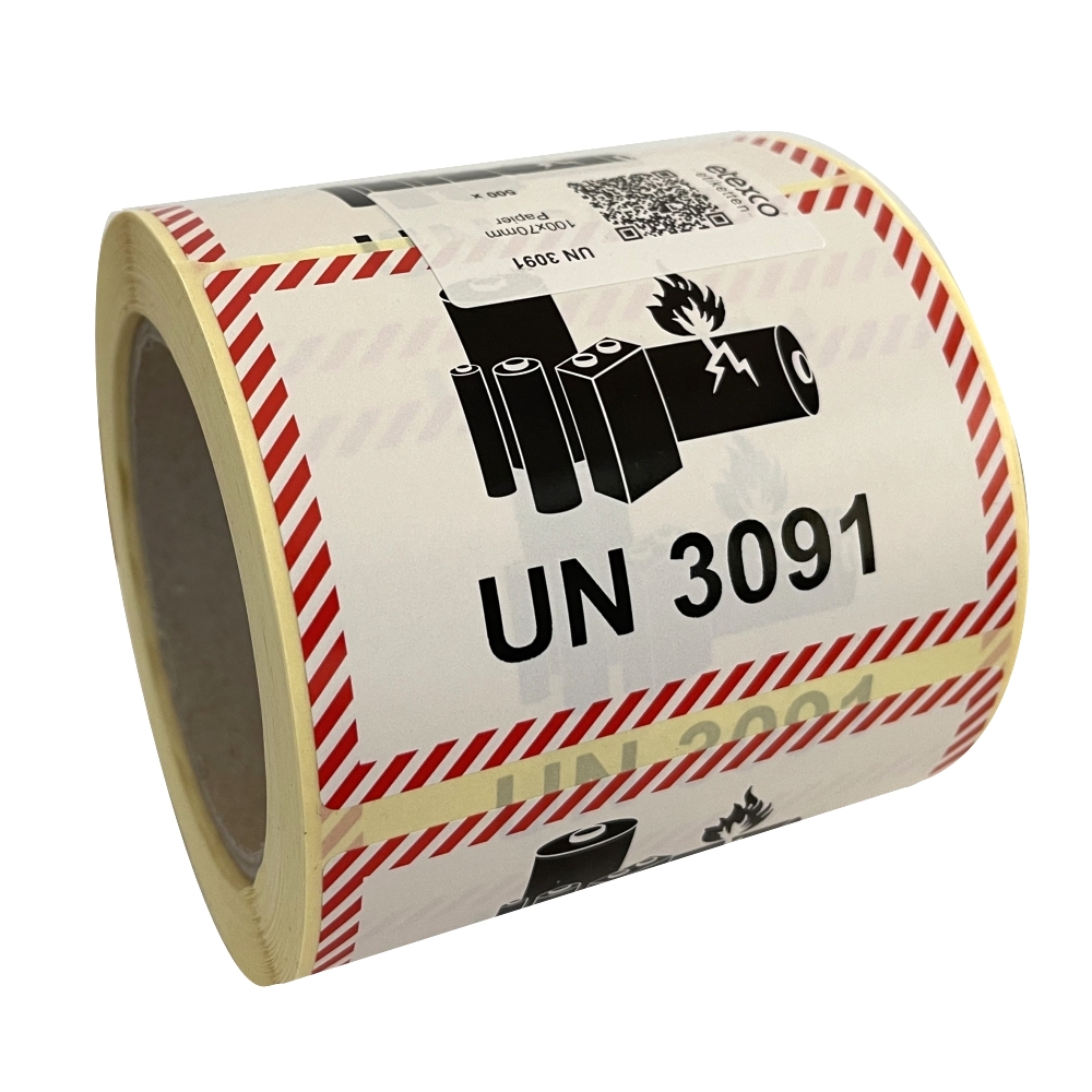UN 3091 Transportaufkleber