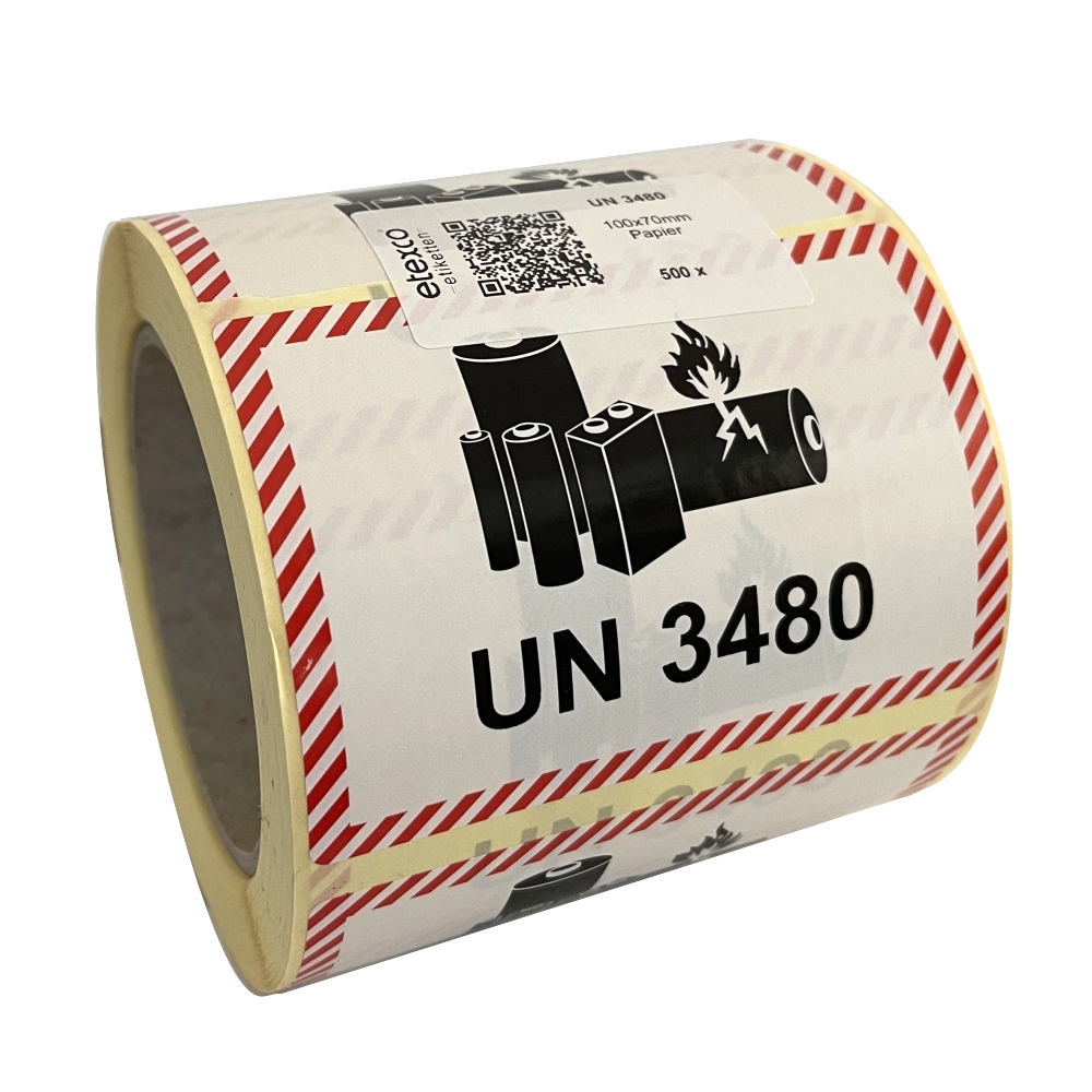 unn3480 Sicherh.Lithium 100x70mm