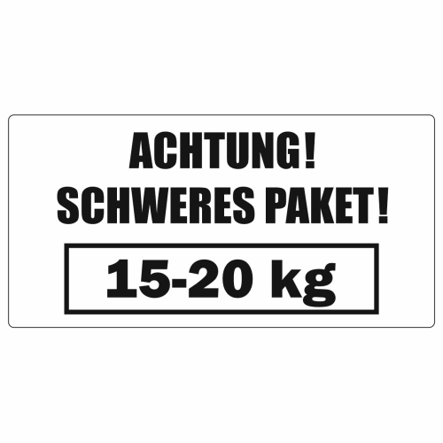  Schweres Paket 15kg 50x100mm