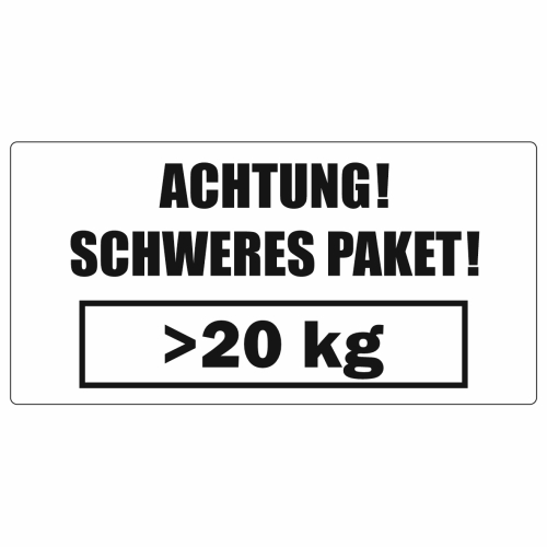  Schweres Paket 20kg 50x100mm