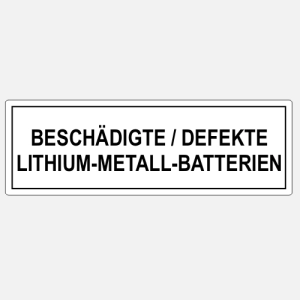  Defekte Batterien 150x50mm