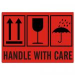 Handle with Care Kombi Handle with Care Kombi, 74x105mm, Papier, Rot