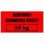  Schweres Paket 10kg, 50x100mm, Papier, Rot