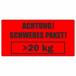  Schweres Paket 20kg, 50x100mm, Papier, Rot