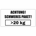  Schweres Paket 20kg, 50x100mm, Papier, Weiss