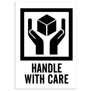  Handle with care 74x105mm