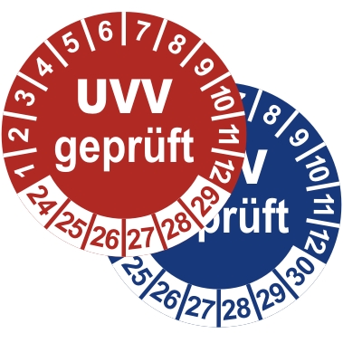ps13 Prüfplakette Standard UVV geprüft